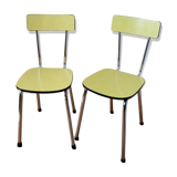 Pair of chairs in formica 1960