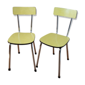 Pair of chairs in formica 1960