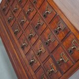 Armoire d'apothicaire/classeur antique en chêne hollandais, années 1920