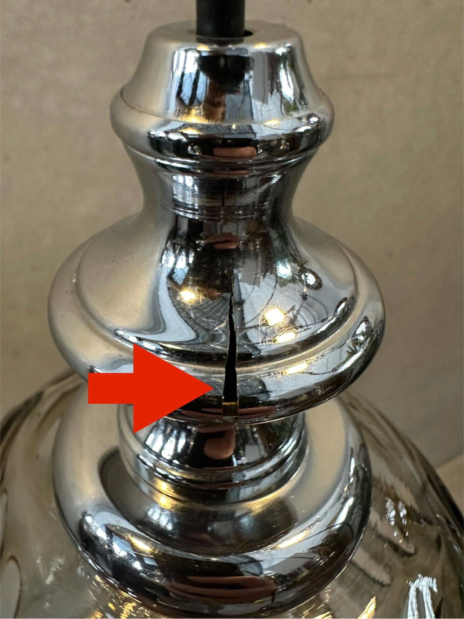 Vintage cascade pendant lamp – Oberglas Austria