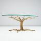 Salvino Marsura tree shaped brutalist coffee table Italy 1970