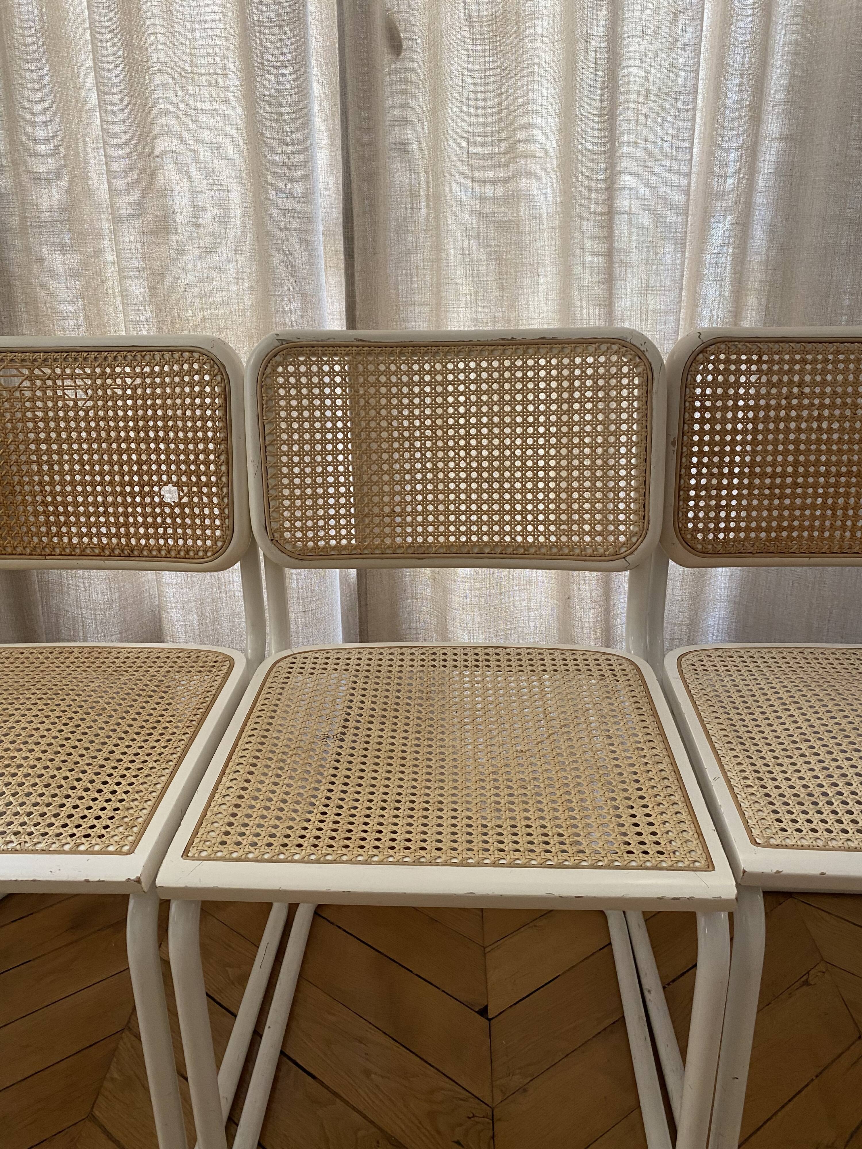Set of 4 Marcel Breuer chairs