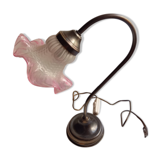 Brass lamp with tulip