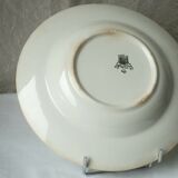 Plate creise in faience of gien france the old signature finch