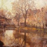 Indian summer in Dijon, Louis Auguste Girardot 19th century