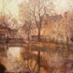 Indian summer in Dijon, Louis Auguste Girardot 19th century
