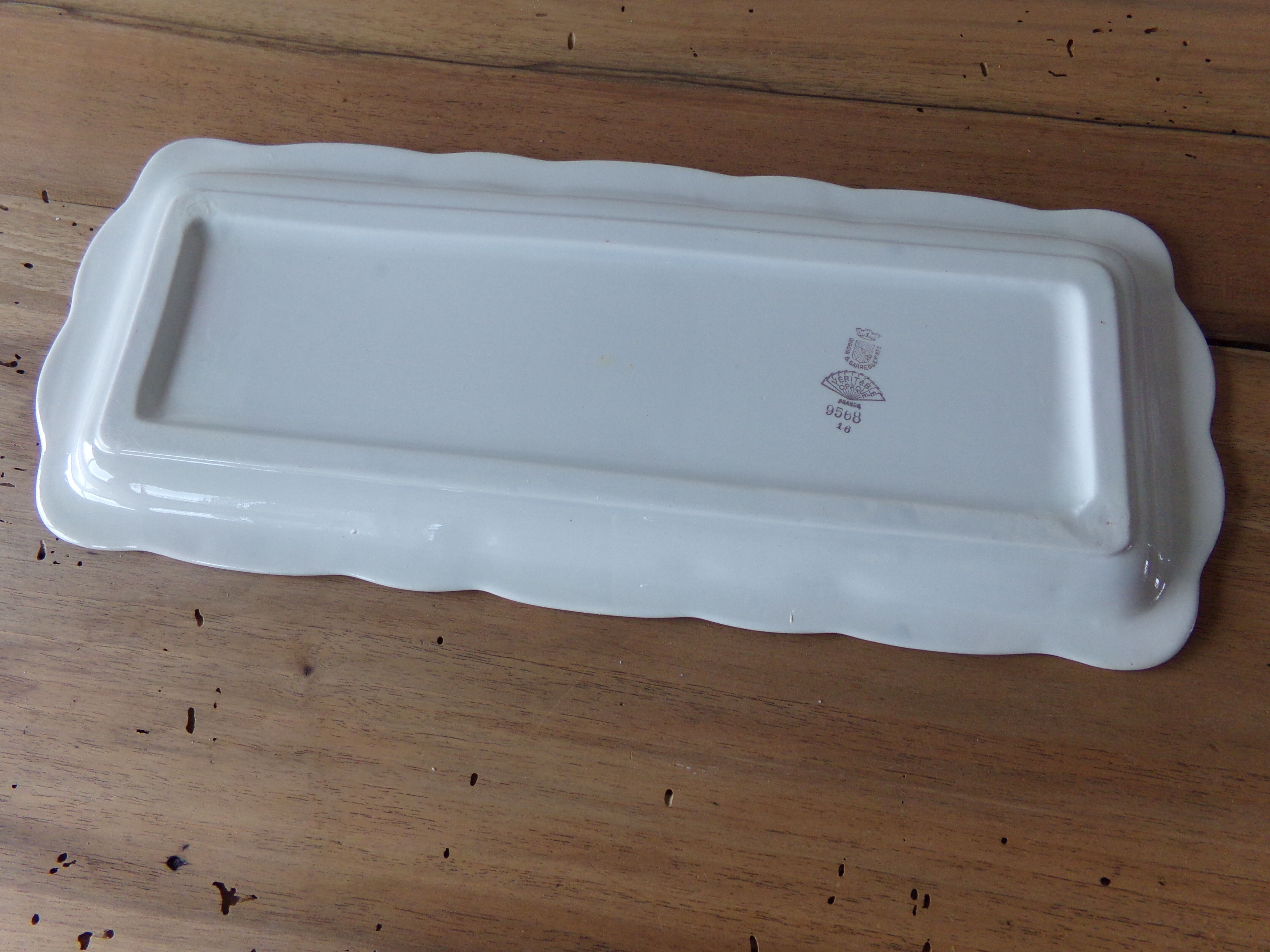 Cake dish platter Digoin Sarreguemines