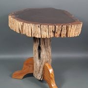 Tabouret ou bout de canapé brutaliste en teck 13 kg, 2 disponibles D344 /1/