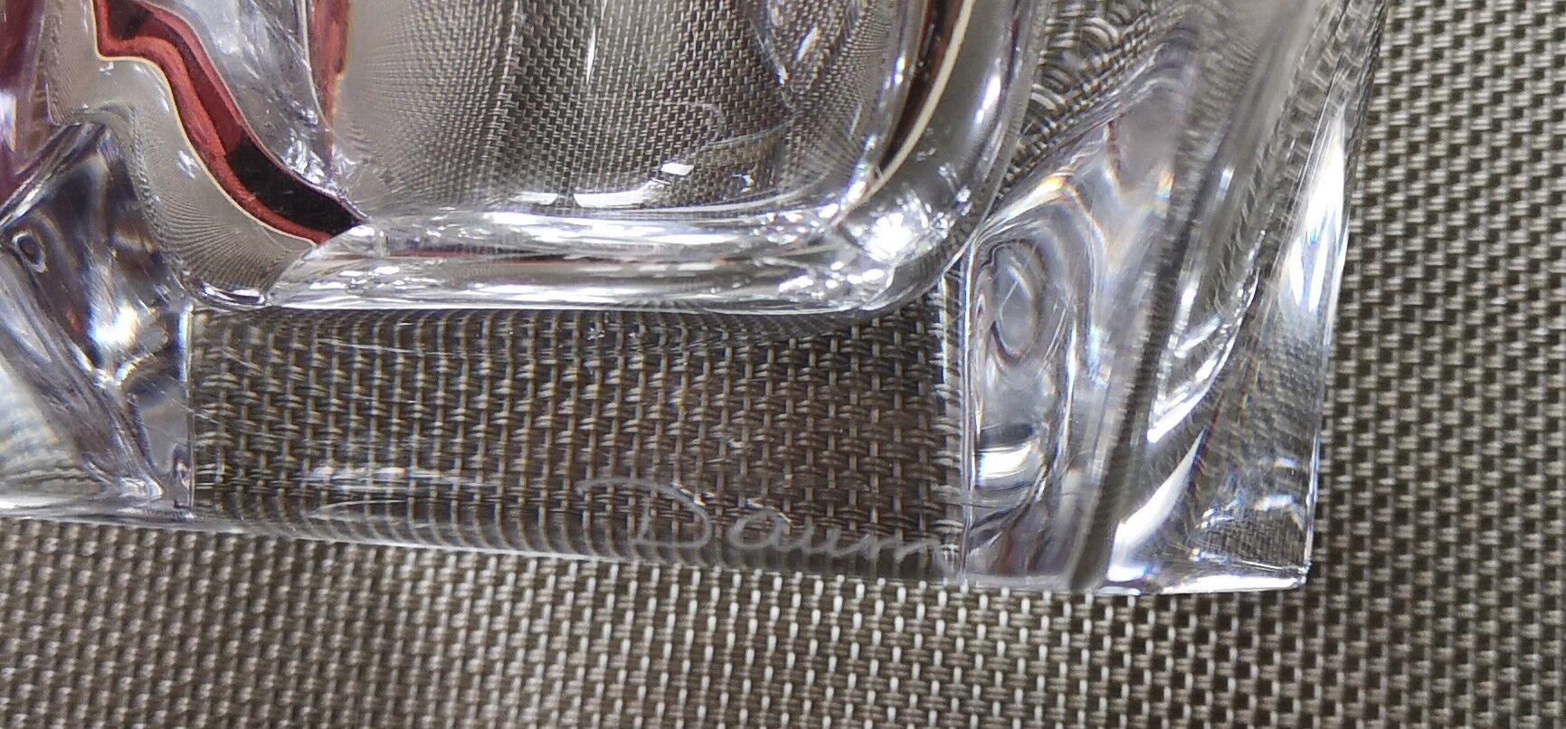 Ashtray and pestle in Daum Crystal