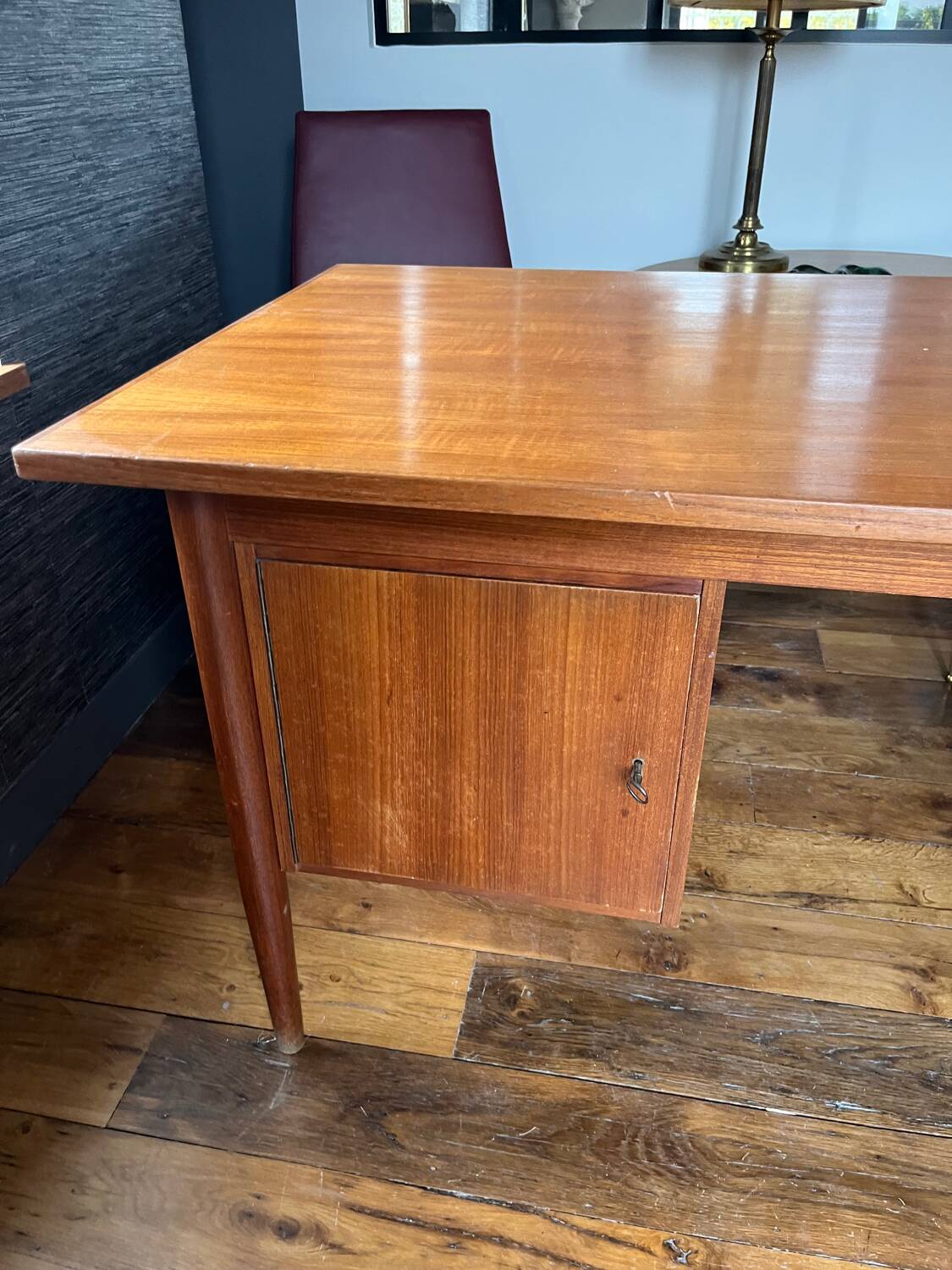 Scandinavian Danish teak desk
