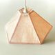 Suspension en cannage vintage - corde rose