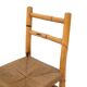 Chaises vintage en rotin et paille tissée, années 1960, lot de 4