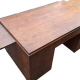 Bureau à caisson art déco en noyer 1930