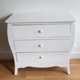 Commode blanche 3 tiroirs