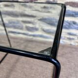 Black wire metal side table