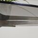 Table de repas en verre aluminium et acier chromé
