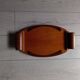 Vintage wooden marquetry serving tray - Art Deco 1930s