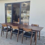 Scandinavian extendable table in Rio rosewood, 1960s