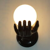 Ceramic hand wall lamp