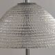 Table lamp, glass chandelier, antique frosted.