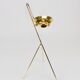 Rare Carl Auböck Brass Standing Floor Ashtray, Smoking Stand, Austria, 1950