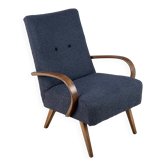 Fauteuil vintage conçu par Jindrich Halabala, années 1950, Tchécoslovaquie