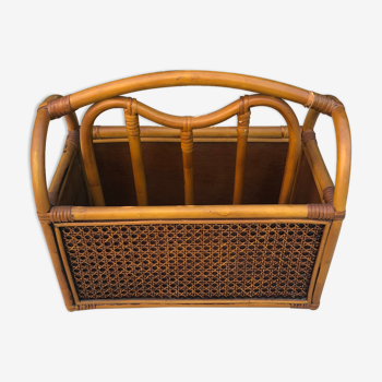 Bamboo and canning magazine holder