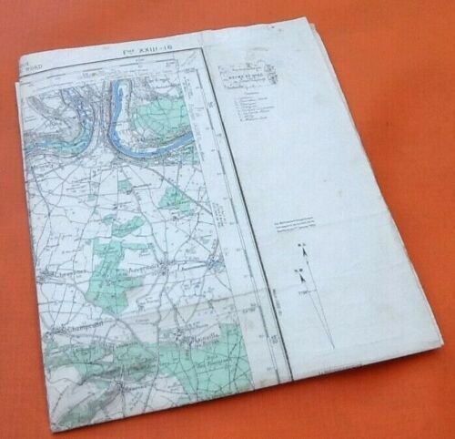 Etampes (Essonne) Geographical map of 1953 (Type1922) Drawn and published by the Institut Géog