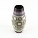 West German ceramic vase with geometric pattern, glazed pottery from the 1970s