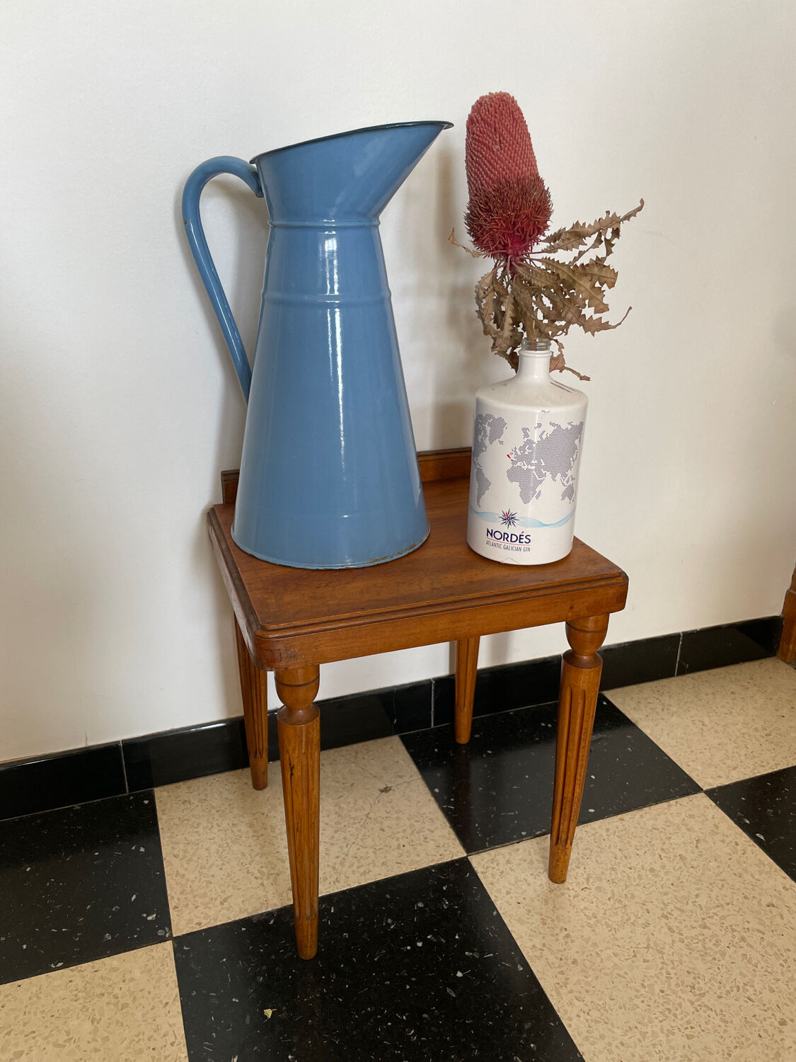 Fluted bedside table