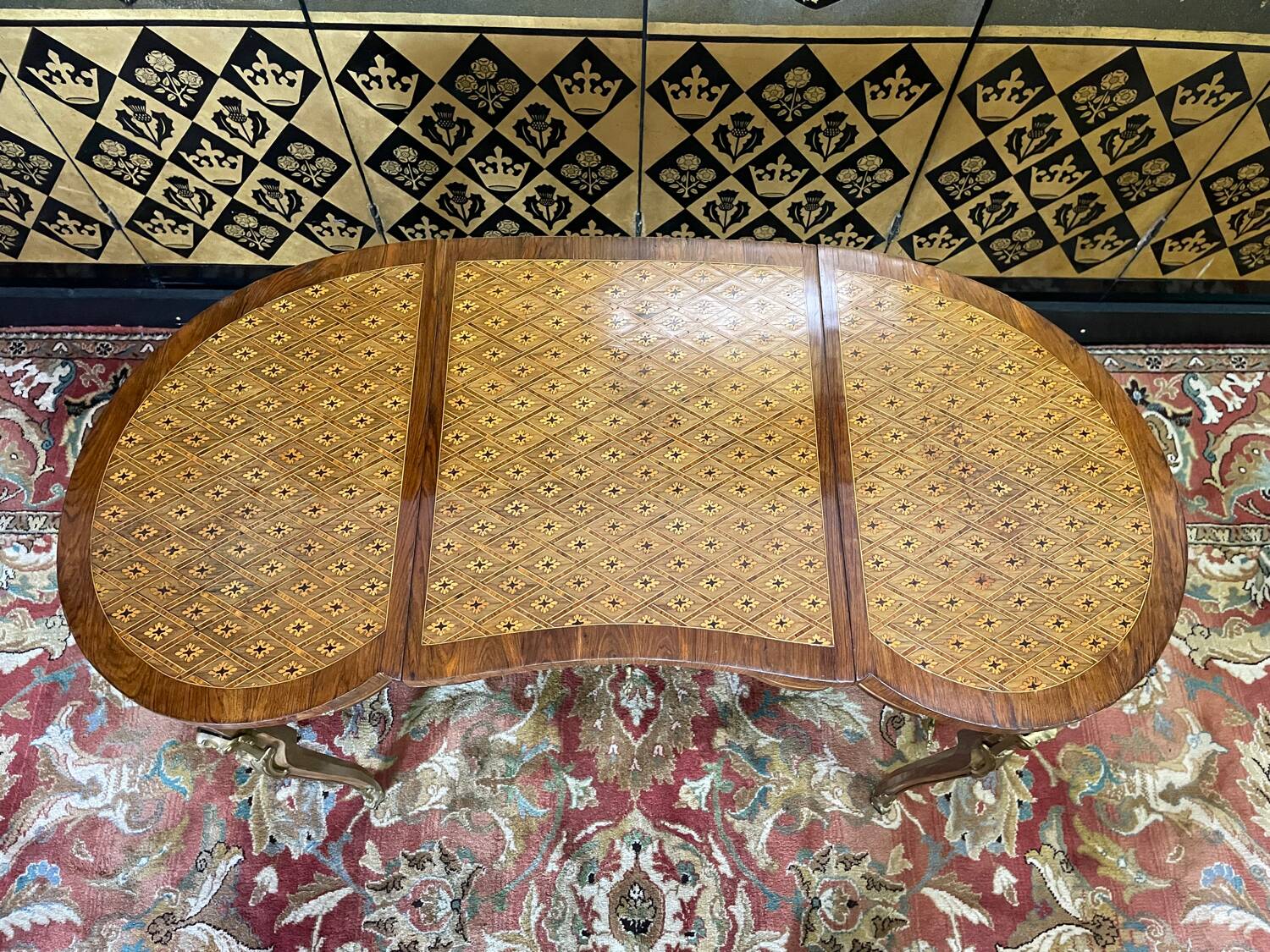 Coiffeuse en marquerterie style Louis XV - Transition