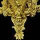 A pair of important gilt bronze wall sconces, Louis XVI style, 19th century.