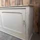 Vintage patinated work cabinet with sliding doors (renovated)