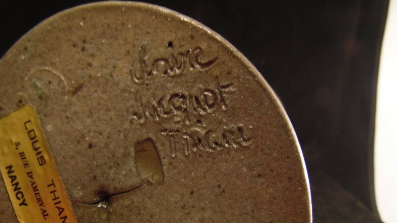 Ceramic bottle by Claire Jacquot Thiam Nancy