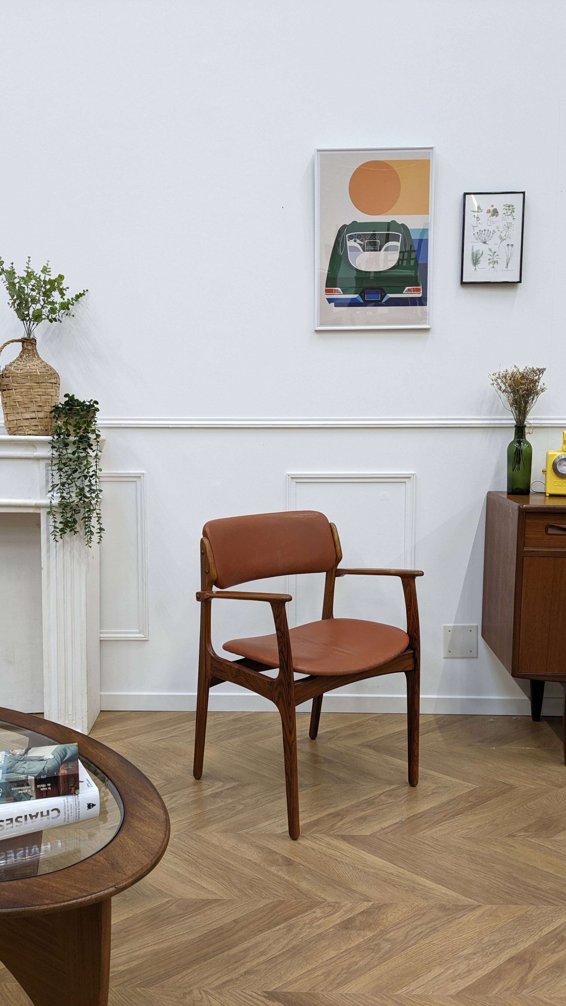 Retro armchair by Erik Buch