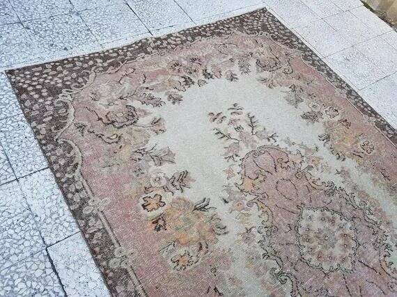 Vintage Turkish Oushak rug 165x270 cm