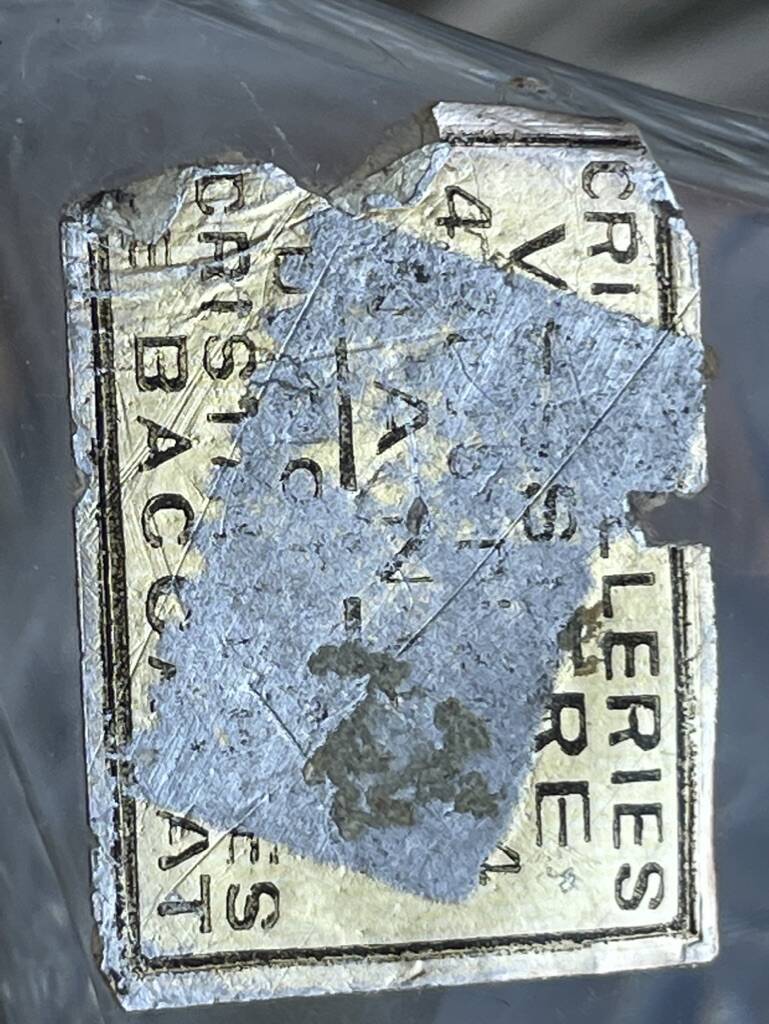 Large crystal lamp base stamped Baccarat