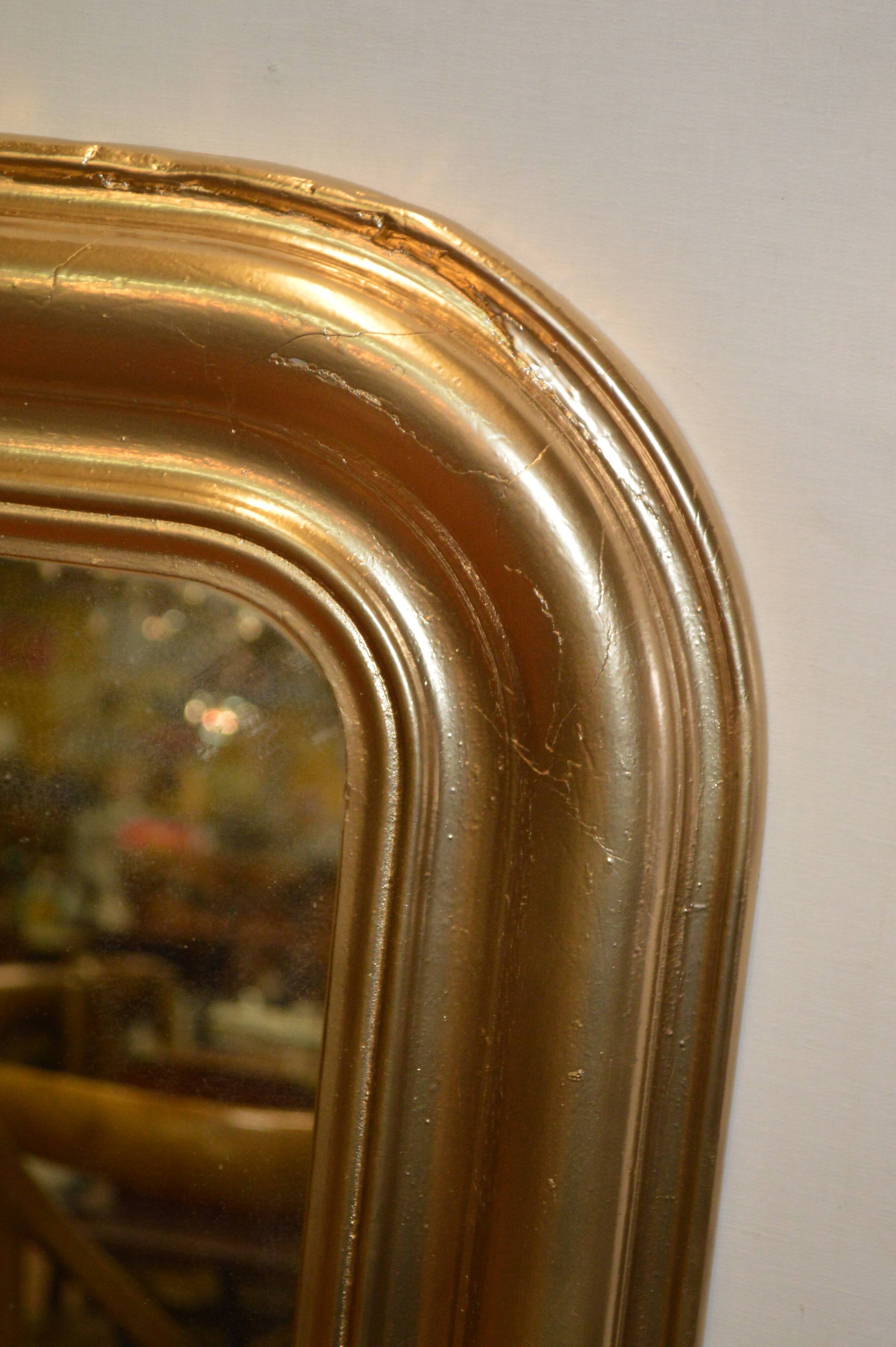Louis Philippe style gold mirror - 129x92cm
