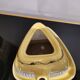 Cracked yellow Bat Trang tea set made in Vietnam