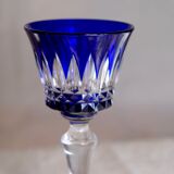 6 verres Baccarat Modèle Piccadilly en cristal doublé de couleurs