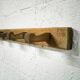 Brutalist wall coat rack with 8 hooks