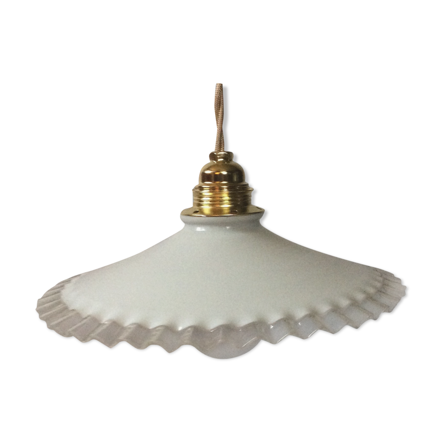 Vintage opaline pendant light