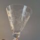 8 large Art Deco crystal glasses, grape clusters (+ 2 gifts)