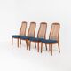 Ensemble de 4 chaises à repas par Kai Kristiansen pour Schou Andersen