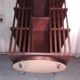 Revolving mahogany library