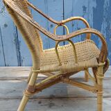 Rattan children's armchair