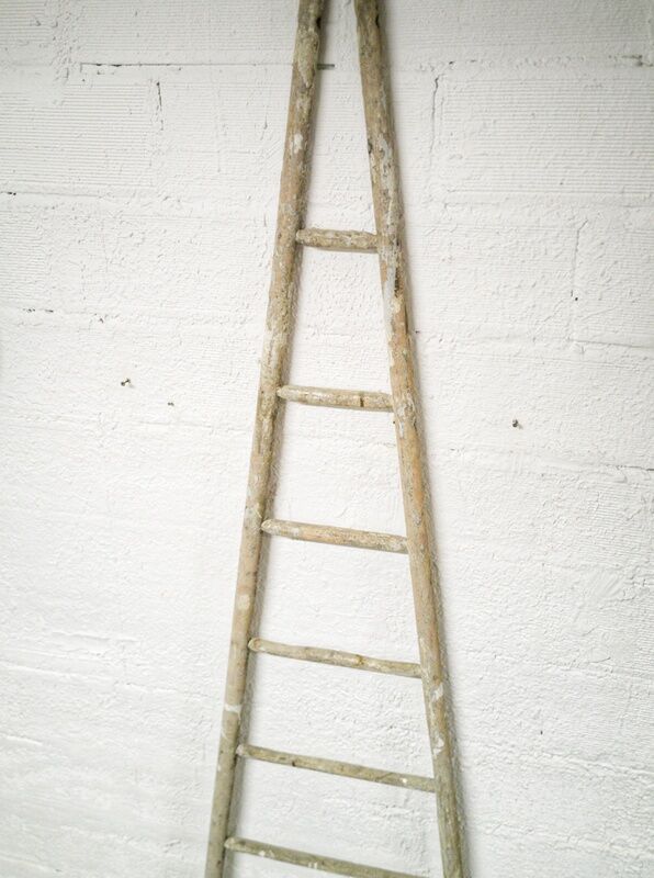 Old wooden ladder