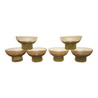 Set of 6 vintage champagne glasses
