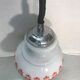 Old monte kitchen hanging white opaline drop vintage orange drawing