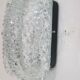 Pair of vintage Scandinavian wall lamps in bubbled glass 1960